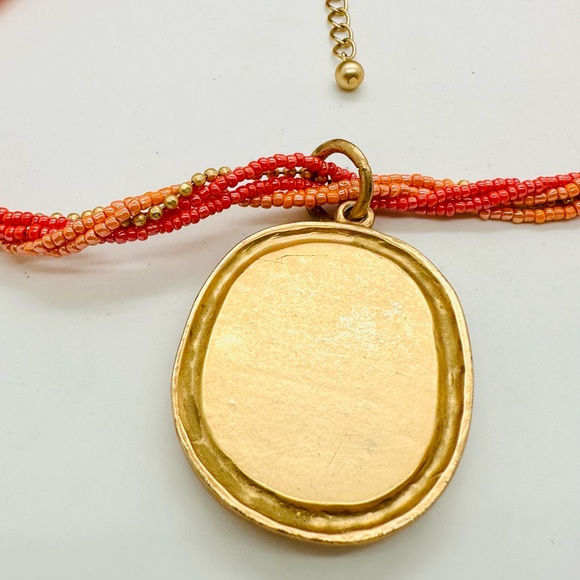 Vintage Dichroic Large pendant necklace - Picture 12 of 14